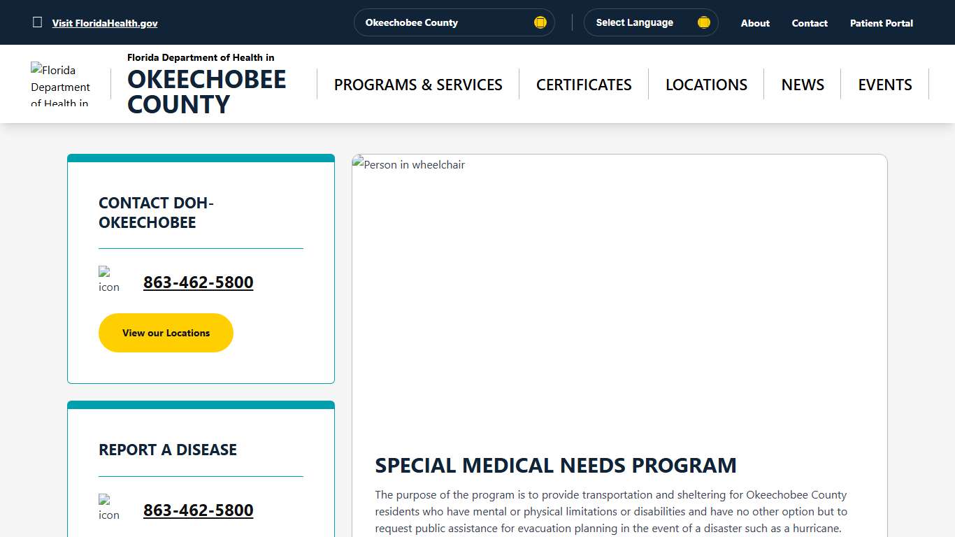 Home - Florida Department of Health in Okeechobee County